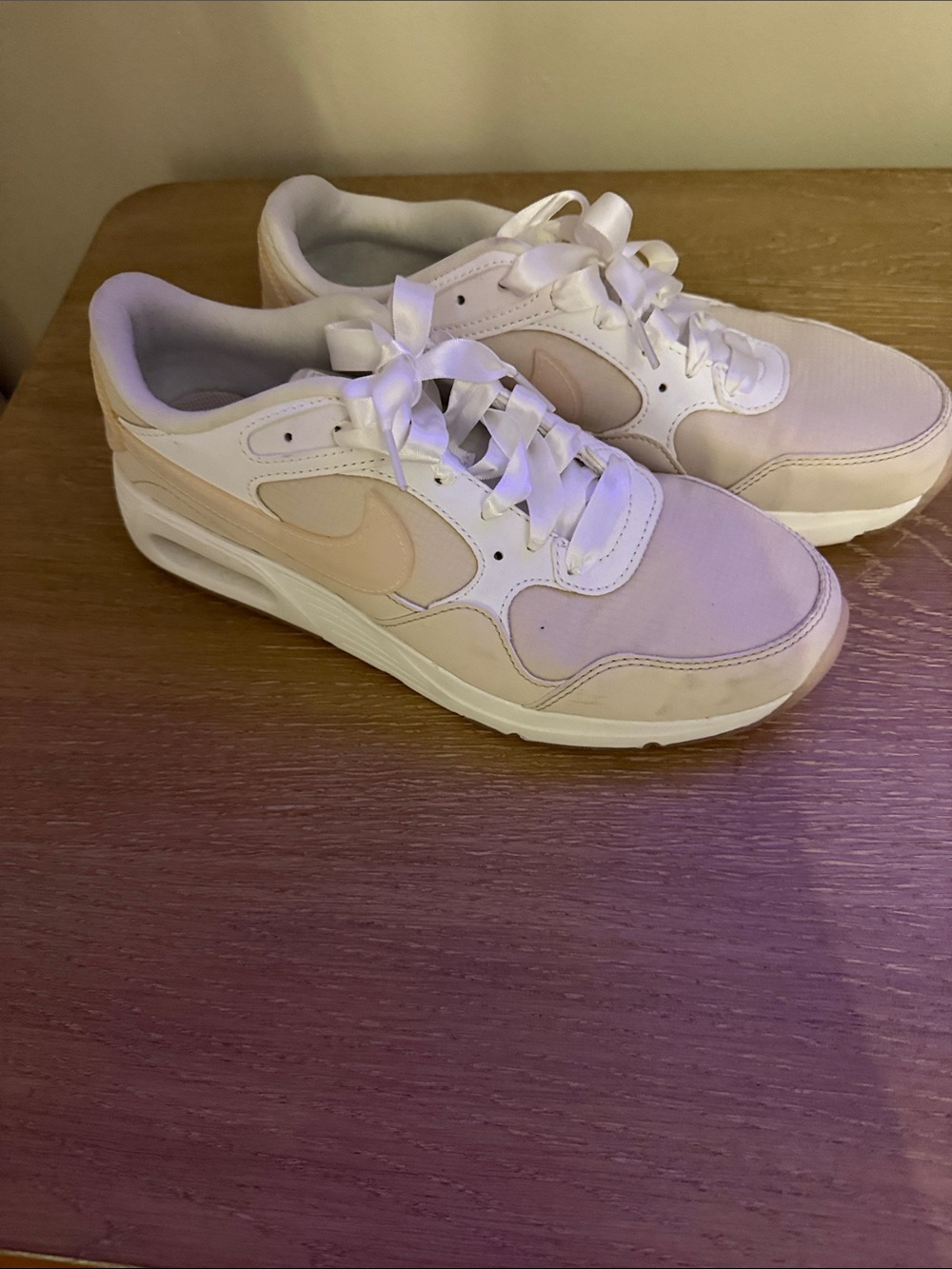 Nike Women’s Sneakers in Light Pink and White